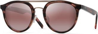 Maui Jim Sunny Days 49mm PolarizedPlus2 Round Sunglasses in Espresso Smoke at Nordstrom