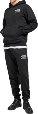 The North Face Mens Changla Hooded Tracksuit Black Cotton - Size X-Large