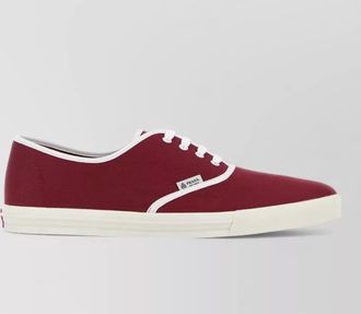 Prada tiziano low canvas sneakers rubber sole