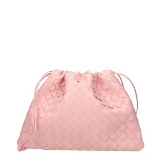Bottega Veneta Damess Roze lederen pochette