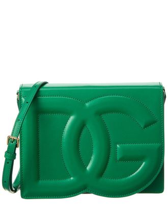 Dolce & Gabbana Logo Leather Shoulder Bag