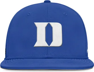 Nike Duke Dugout True Nike Mens Dri-FIT College Fitted Hat in Blue | NC144EVDU-J26