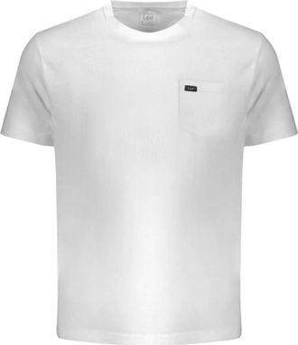Lee Wit Katoenen T-Shirt met Zak - Heren - T-shirts - Wit - 2XL - Katoen - Tops