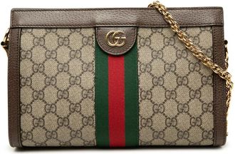 Gucci Pre-owned Gucci Small GG Supreme Web Ophidia Chain Crossbody Ladies UI61O101FFUXXAOY