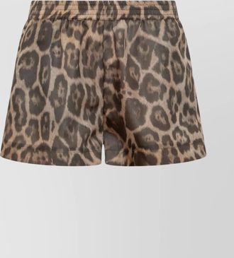 Stella McCartney leopard print short shorts