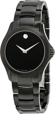 Movado Black Ion-plated Stainless Steel Museum Mens Watch 0606486