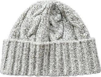 Lardini Wool Beanie - unisex - Hoeden - Grijs - XL - Wol - Accessoires