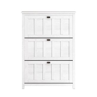 SoBuy Zapatero recibidor con 3 puertas blanco