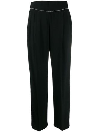 Msgm Pantaloni con decorazione - Nero