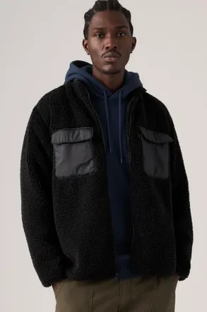 Levi's Chaqueta Campo Sherpa - Hombre - 2XL - Negro / Jet Black