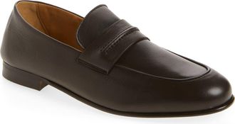 BOSS Lawen Penny Loafer in Dark Brown at Nordstrom, Size 10