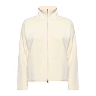 Max Mara Zip-throughs, female, Beige, Size: M Zip-up Cardigan