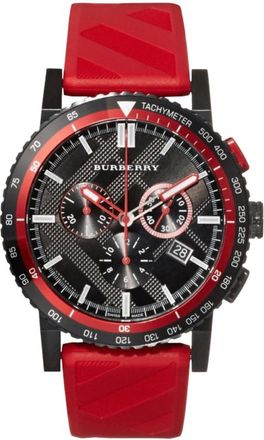 Burberry Accessoires, Heren, Zwart, ONE Size, Het City Chronograph Horloge