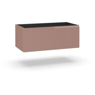 TFT Home Furniture Base portalavabo 1 cestone ZIP rosa cipria