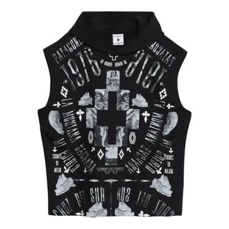 Marcelo Burlon Hoodies, male, Black, Size: XL S6Cmmahs040 Sleeveless T-Shirt
