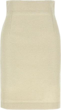 Tagliatore Rokken, Dames, Beige, L, Katoen, Nell Skirt