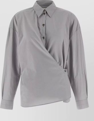 Christophe Lemaire silk cotton twisted collar shirt