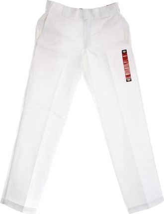 Dickies Witte werkbroek gestructureerde stof - Heren - Straight fit broeken - Wit - W34 L32 - Katoen - Broeken