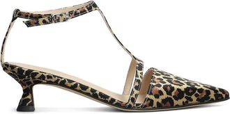 Anna F. Pumps leopardate 55mm - Marrone