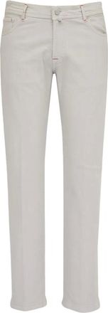 Kiton Jeans con applicazione logo - Grigio