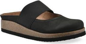 White Mountain Bassi Wedge Mule in Black Nubuck at Nordstrom Rack, Size 11