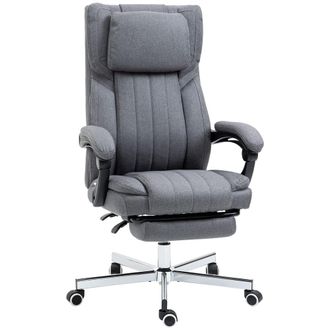 Vinsetto Silla de oficina 65x61x118 cm gris