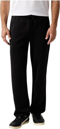 Emporio Armani Trainingsbroeken - Heren - Sweatpants - Zwart - L - Polyester - Broeken