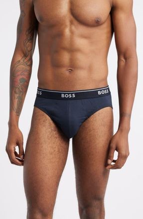 BOSS 3-Pack Assorted Classic Cotton Briefs in Open Blue at Nordstrom, Size Xx-Large