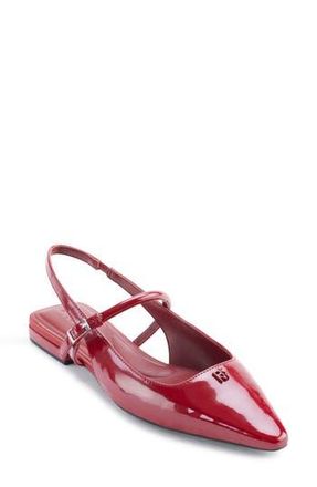 DKNY Cairo Slingback Flat in Ruby Red at Nordstrom Rack, Size 5.5