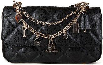 Guess Womens Crossbody Bag Black Polyurethane - Crossbody-Bags