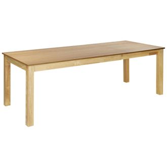 Beliani Mesa De Comedor Extensible Tablero Chapado Acabado Natural Patas De Madera Maciza 160/240 X 90 Cm Madera De Fresno Natural Madura