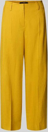 Windsor Wide Leg Hose aus Leinen-Mix in Gold, Gr&ouml;&szlig;e 34