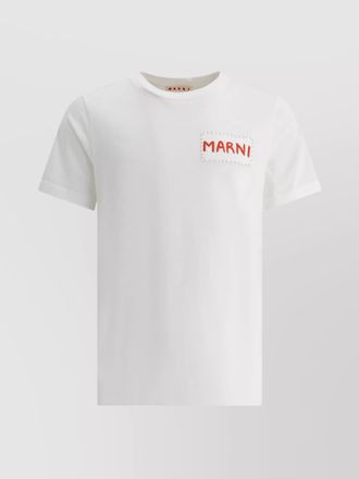 Marni cotton logo print t-shirt