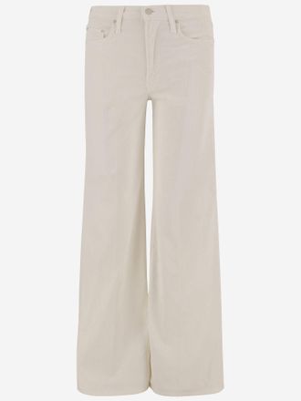 Mother Stretch Cotton-Blend Jeans - White