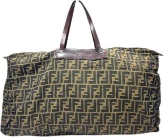 Fendi Pre-owned Weekend Bags, female, Brown, Size: ONE SIZE Pre-owned Vintage Tote Bag