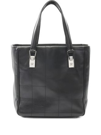 Chanel 2003-2004 Chocolate Bar quilted tote bag - women - Caviar Leather - One Size - Black