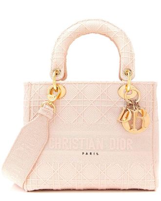 Dior Embroidered Lady D-Lite Medium Tote (Authentic Pre-Loved)