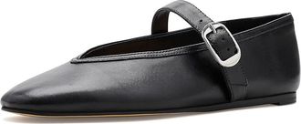 Marc Fisher Godea Womens Dress Flat Shoes Black Leather : 9.5 M
