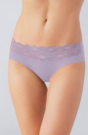 b.tempt'd by Wacoal b.temptd by Wacoal b.bare Hipster Panties in Lavender Gray at Nordstrom, Size X-Large