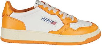 Autry Medalist Low Sneakers With Signature Orange Accents