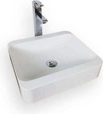 Ambra Lavabo sobre encimera - HANAé - Lavabo - 44x39x10CM