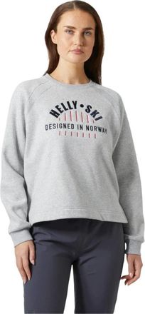 Helly Hansen Bliss Sweatshirt - Dames - Sweatshirts - Grijs - L - Katoen - Hoodies & sweatvesten