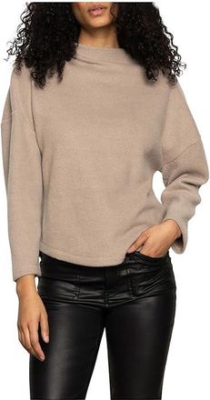 Sanctuary Change Of Pace Top Womens Clothing Heather Mocha : LG (US 10-12), Polyester/Rayon