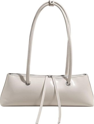 Generic Women Leather Shoulder Bag Solid Color Purses with Inner Pocket Elegant Top Handle for Daily Use