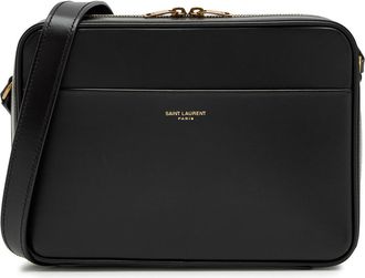 Saint Laurent Daily Cam Logo Leather Cross-body bag - Black - One Size