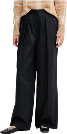 Barbour Colleen Broek - Dames - Wijde Broeken - Zwart - 2XL - Katoen - Broeken