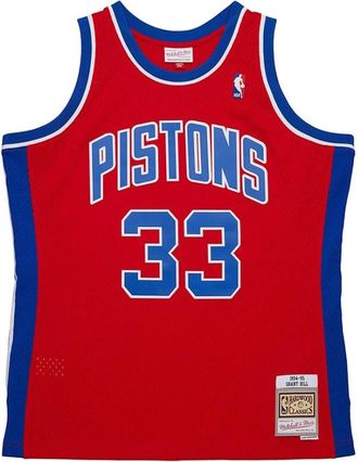 Mitchell & Ness Grant Hill Pistons Shirt 1994-1995 - Heren - Fitness - Rood - S - Fitness