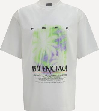 Balenciaga T-shirt in cotone con stampa Man XS
