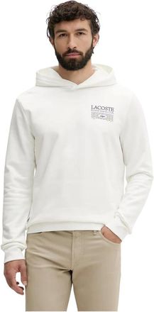 Lacoste Hoodies & sweatvesten, Heren, Wit, L, Katoen, Roland-Garros Edition Hoodie