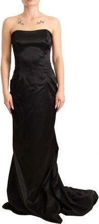 Dolce & Gabbana Womens Black Silk Mermaid Dress - Size 8 UK